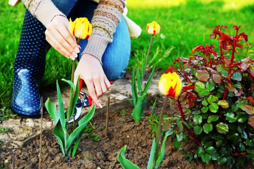 Load-based garden service quote for a suburban home